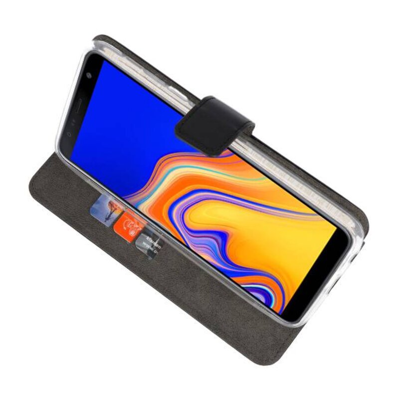 Wallet Cases Case for Galaxy J4 Plus Black