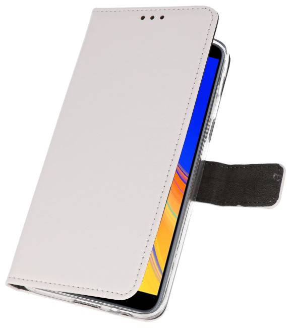 Fundas billeteras para Galaxy J4 Plus blanco