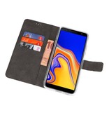 Wallet Cases Hoesje voor Galaxy J4 Plus Wit