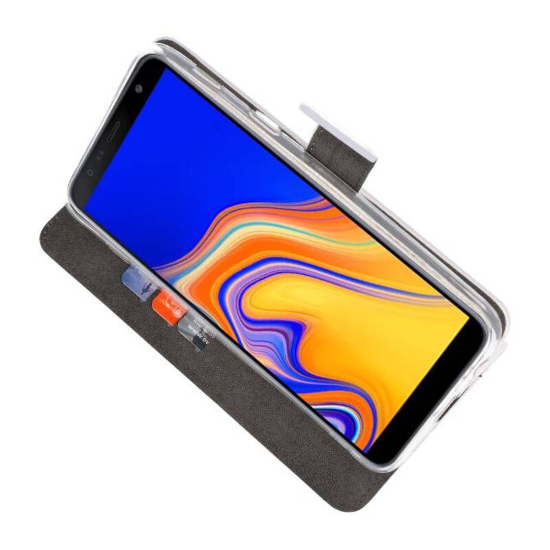 Custodie a portafoglio per Galaxy J4 Plus White