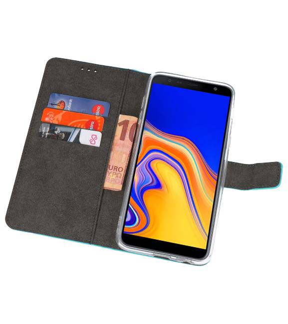 Wallet Cases Tasche für Galaxy J4 Plus Blau