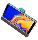 Etuis portefeuille Etui pour Galaxy J4 Plus Bleu