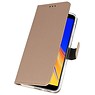 Wallet Cases Hoesje voor Galaxy J4 Plus Goud