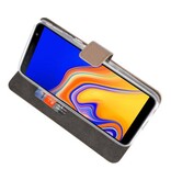 Wallet Cases Hoesje voor Galaxy J4 Plus Goud