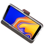 Etuis portefeuille Etui pour Galaxy J4 Plus Marron