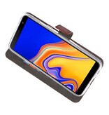 Custodia a Portafoglio per Galaxy J4 Plus Marrone
