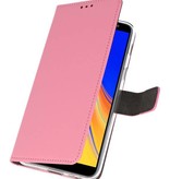 Etuis portefeuille Etui pour Galaxy J4 Plus Rose