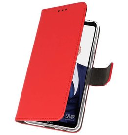 Wallet Cases Hoesje voor Huawei Note 10 Rood