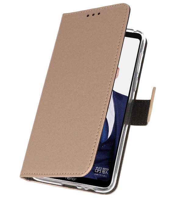 Wallet Cases Hoesje voor Huawei Note 10 Goud