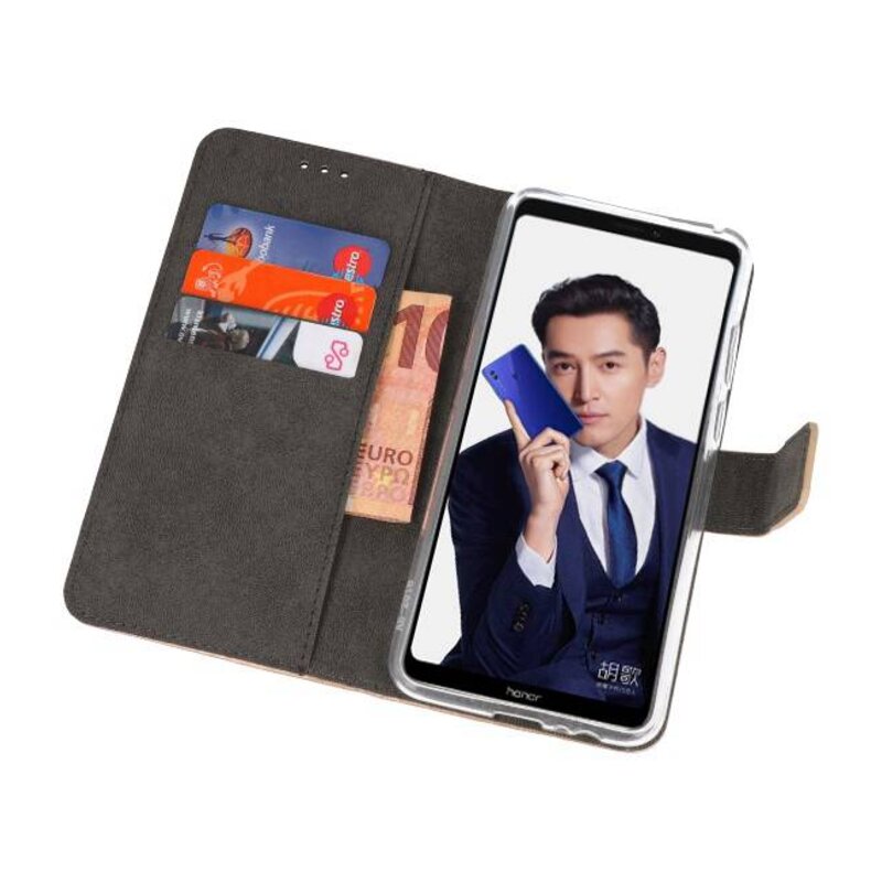 Wallet Cases Hoesje voor Huawei Note 10 Goud