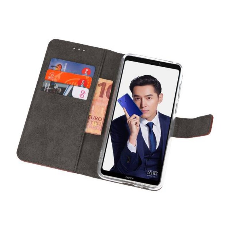 Wallet Cases Hoesje voor Huawei Note 10 Bruin
