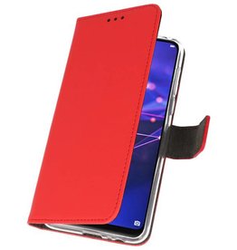 Estuche para fundas billeteras para Huawei Mate 20 Lite rojo