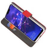 Wallet Cases Hoesje voor Huawei Mate 20 Lite Rood