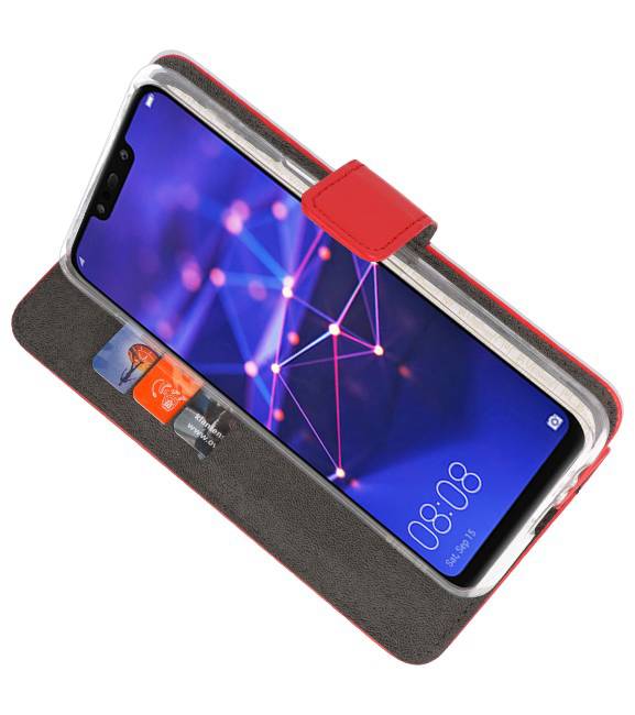 Etuis portefeuille Etui pour Huawei Mate 20 Lite Red