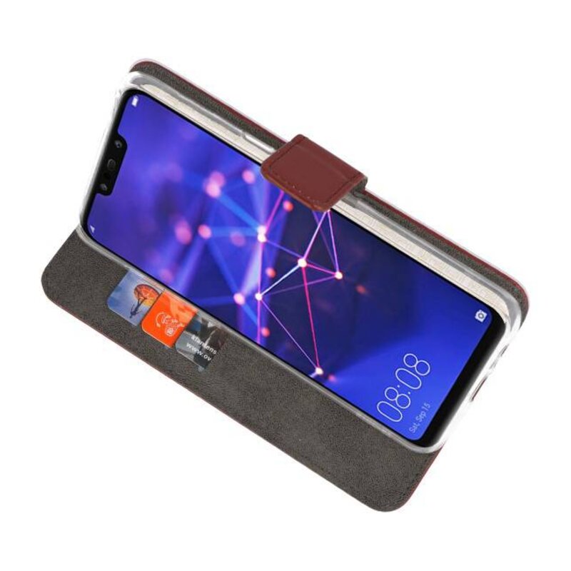 Etuis portefeuille Etui pour Huawei Mate 20 Lite Marron