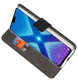 Wallet Cases Hoesje voor Huawei Honor 8X Zwart