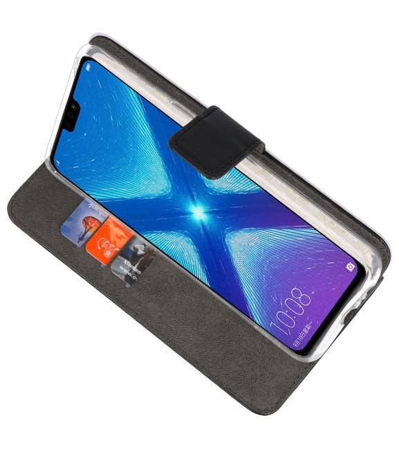 Wallet Cases Hülle für Huawei Honor 8X Schwarz