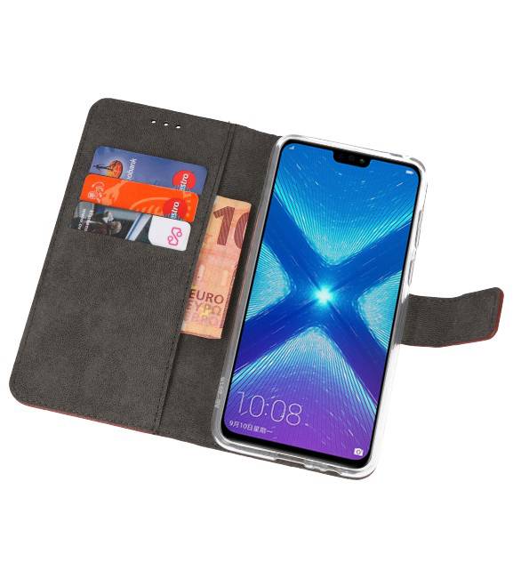 Wallet Cases Case for Huawei Honor 8X Brown