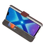 Wallet Cases Case for Huawei Honor 8X Brown