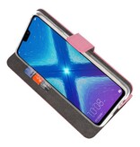 Wallet Cases Hoesje voor Huawei Honor 8X Roze