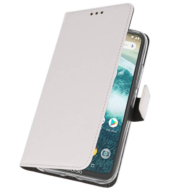 Wallet Cases Case for Moto One White