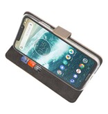Wallet Cases Hoesje voor Moto One Goud