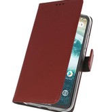 Wallet Cases Case for Moto One Brown