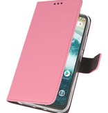 Etuis portefeuille Etui pour Moto One Pink