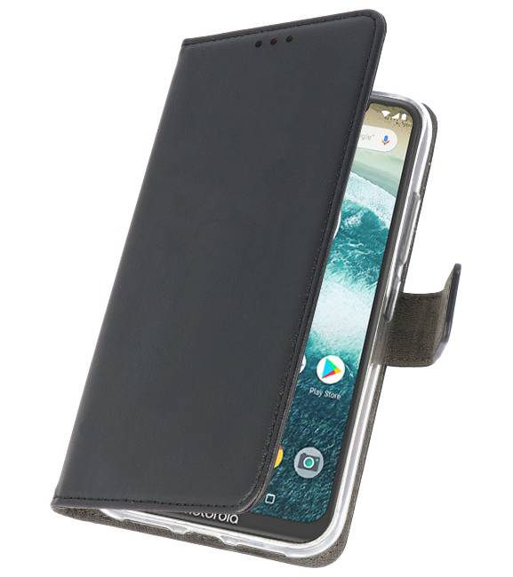 Wallet Cases Case for Moto One Power Black