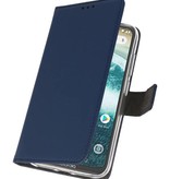 Wallet Cases Case for Moto One Power Navy