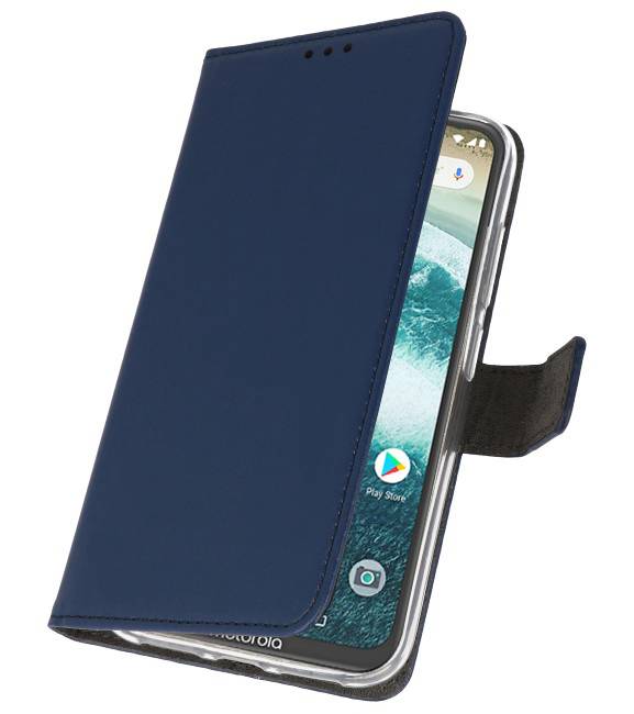 Etui für Motorola One Power Navy