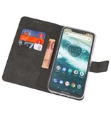 Wallet Cases Case for Moto One Power Navy