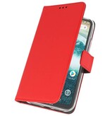 Wallet Cases Case for Moto One Power Red