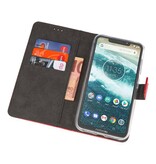 Wallet Cases Case for Moto One Power Red