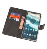 Wallet Cases Case for Moto One Power Brown