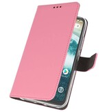 Wallet Cases Case for Moto One Power Pink