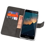 Etuis portefeuille Case pour Nokia 2.1 Black