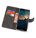 Etuis portefeuille Case pour Nokia 2.1 Black