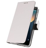 Wallet Cases Hoesje voor Nokia 2.1 Wit