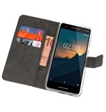 Fundas billetera para nokia 2.1 blanco