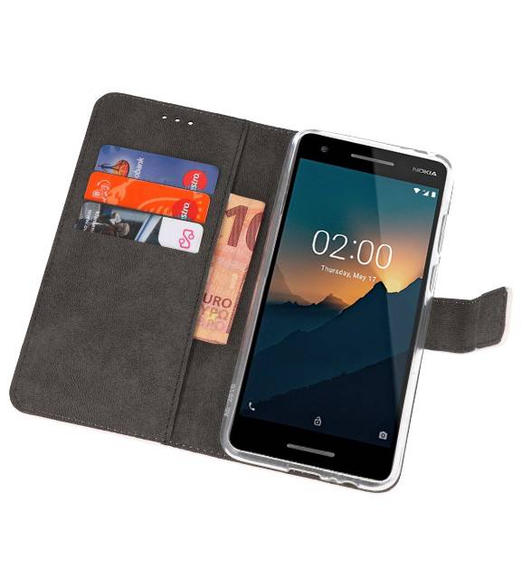 Etuis portefeuille pour Nokia 2.1 blanc