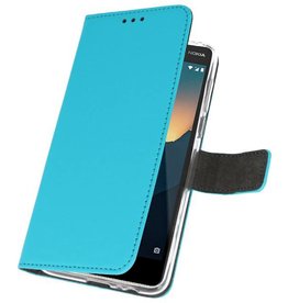 Funda Cartera Funda para Nokia 2.1 Azul