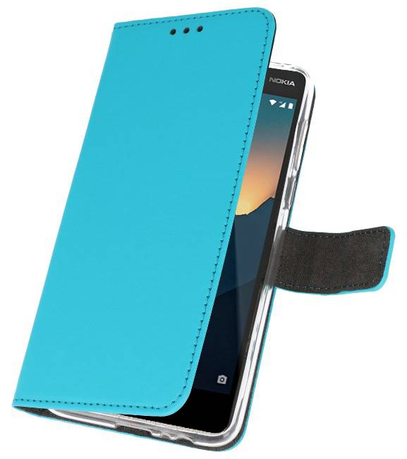 Wallet Cases Tasche für Nokia 2.1 Blau