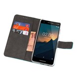 Wallet Cases Hoesje voor Nokia 2.1 Blauw