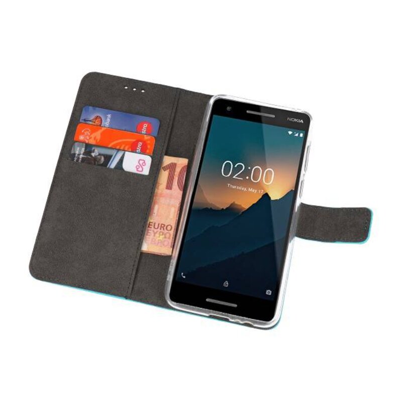 Funda Cartera Funda para Nokia 2.1 Azul