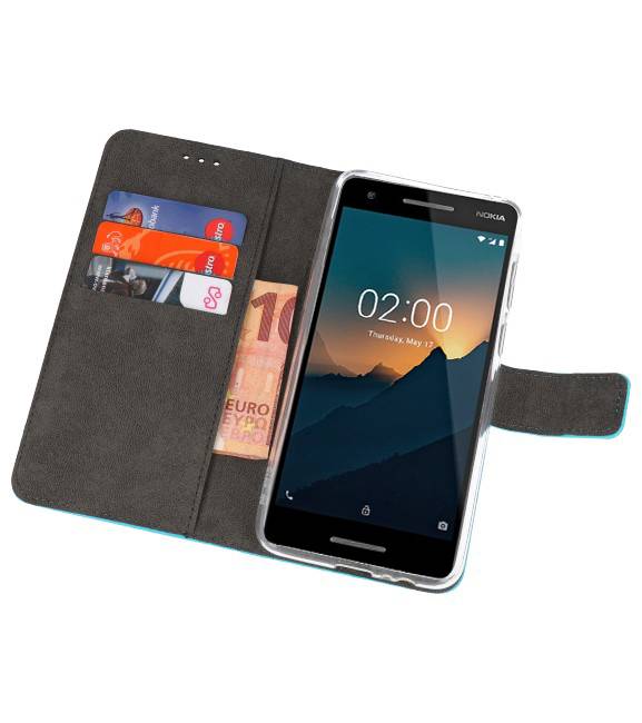Wallet Cases Tasche für Nokia 2.1 Blau