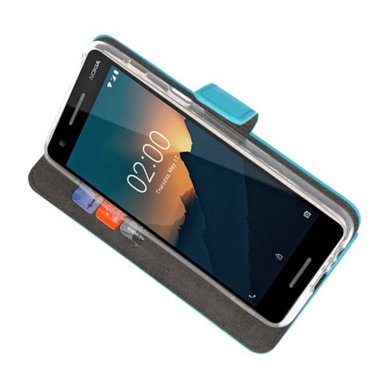 Funda Cartera Funda para Nokia 2.1 Azul