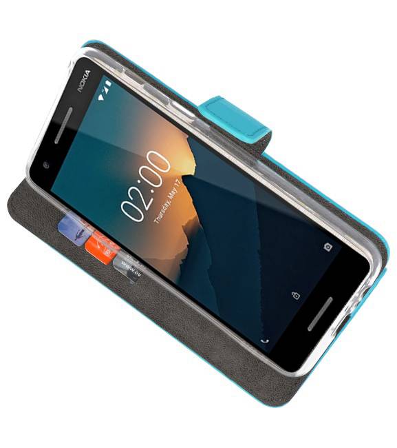 Etuis portefeuille Etui pour Nokia 2.1 Bleu