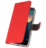 Funda Cartera Funda Para Nokia 2.1 Rojo