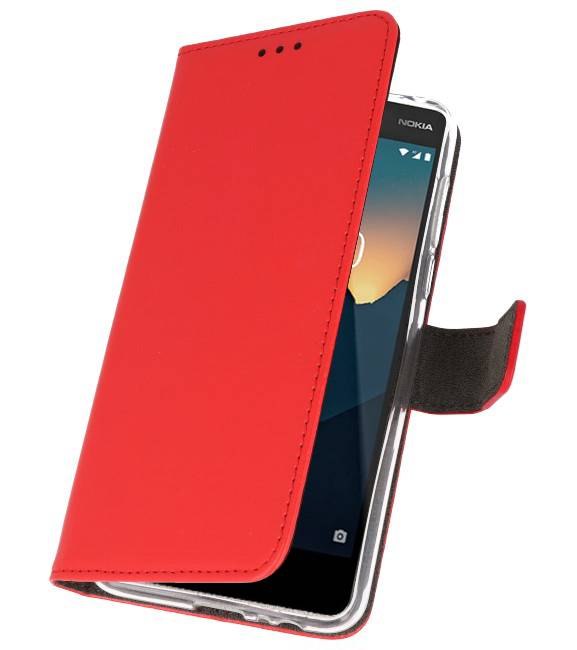 Etuis portefeuille Case pour Nokia 2.1 Red